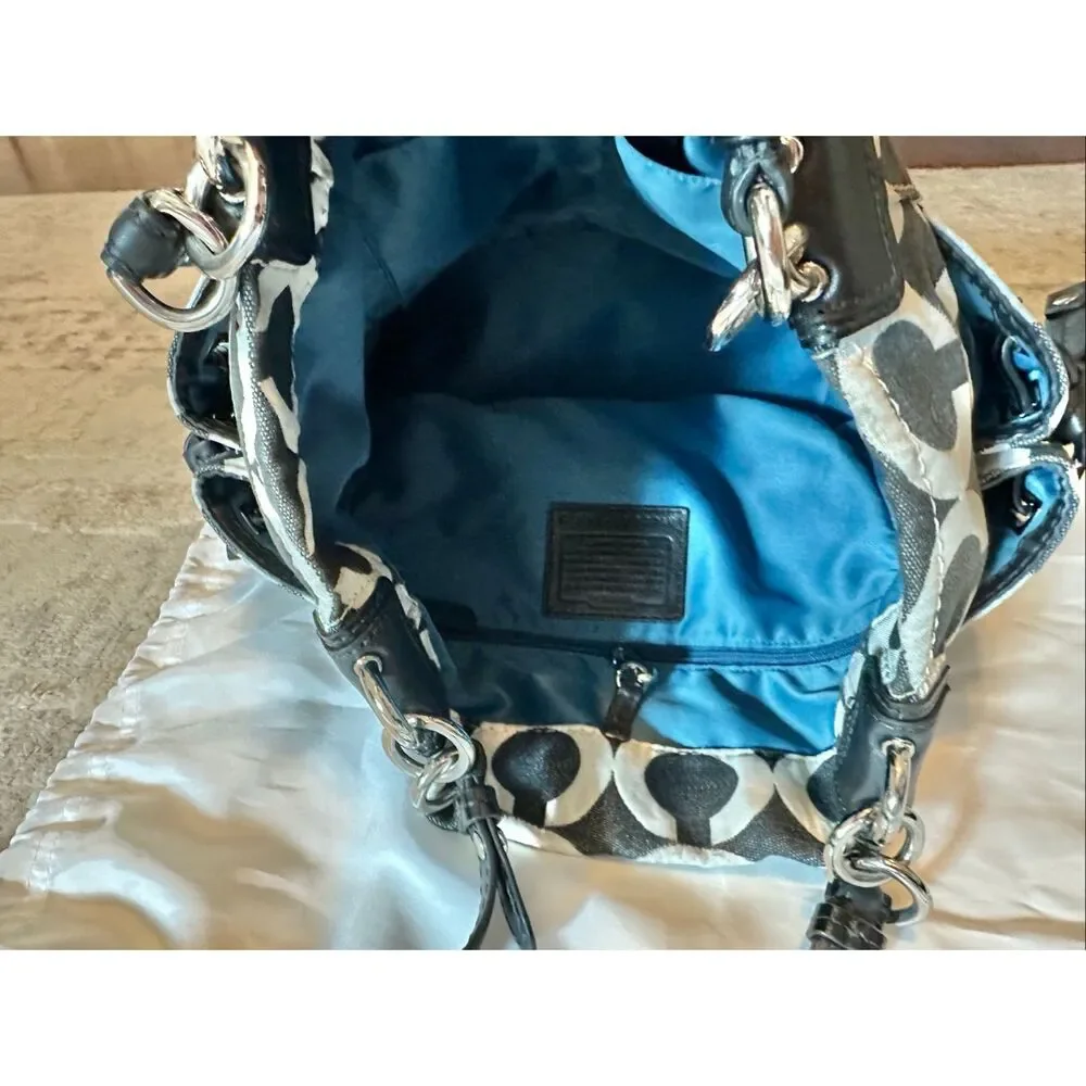Coach OP Signature Shoulder Purse Tote